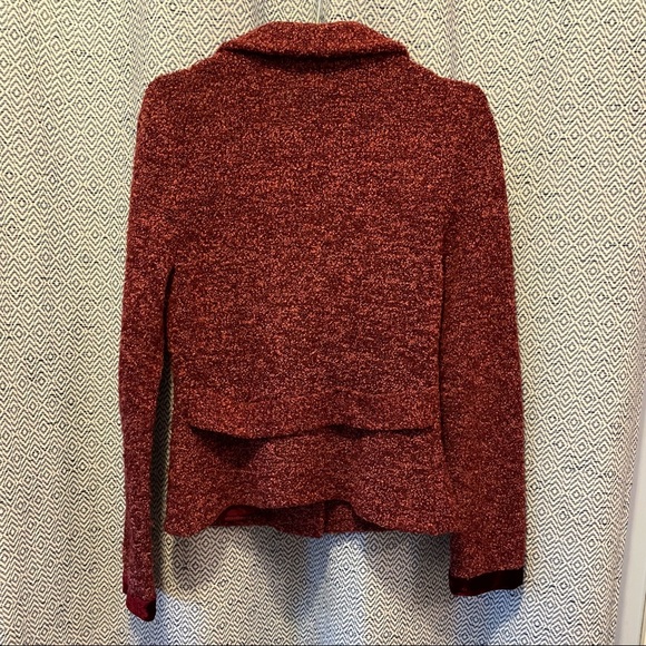 Anthropologie HWR Marled Sweater Jacket in Hard to Find Mulberry Color - Medium - Picture 9 of 10